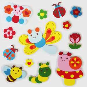 3d泡沫加厚立体墙贴卡通壁图画幼儿园材料装饰教室走廊布置昆虫贴