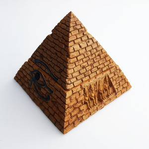 埃及旅游纪念品立体手工彩绘金字塔装饰摆件创意首饰盒工艺品摆设