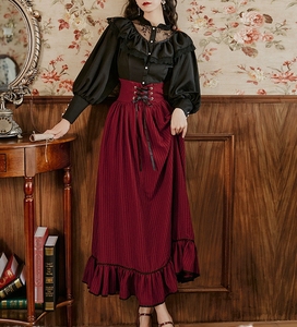 春秋女装欧式优雅复古温柔赫本宫廷风法式气质公主仙气两件套装裙