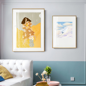 纸飞机小清新简约装饰画挂画个性创意壁画客厅餐厅背景墙面组合画