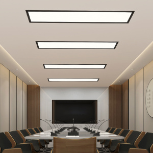 朗橘 弹簧嵌入式超薄平板灯会议室走廊过道办公室暗装led长条灯