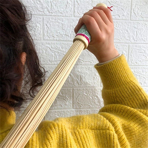 经络拍打胆经棒拍打棒养生竹子竹制拍痧棒竹木质按摩器竹丝拍痧棒