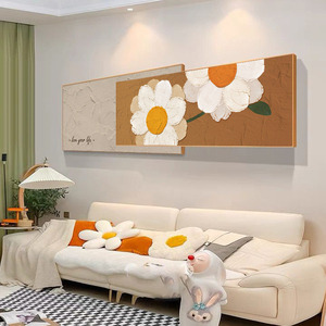 轻奢客厅装饰画高级感肌理墙壁墙上壁画油现代简约沙发背景墙挂画