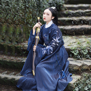 【乌衣巷】笙弦纪原创自制正品传统汉服圆领重工刺绣明制鞠衣女