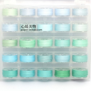 18#水绿色系小卷缝纫线 浅蓝色 淡青色手工拼布艺DIY手缝线