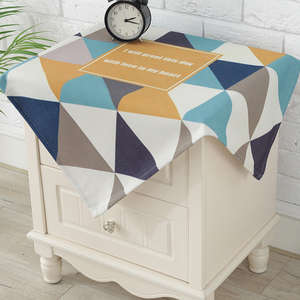 床头柜布盖布盖巾ins北欧风全包式防尘套罩简约现代欧式卧室一对