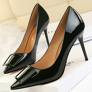 5厘米高跟鞋女黑色职业宴会性感细跟鞋酒吧气质单鞋