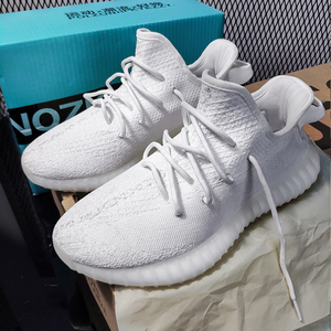 10号白冰淇淋 纯白全白配色正品椰子鞋女350v2真爆    yezi yeezy