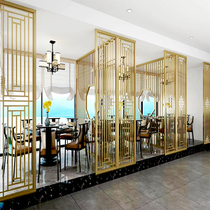 屏风隔断茶餐厅现代