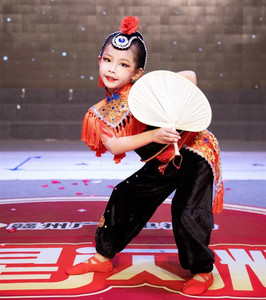 小舞蹈家小戏迷演出服儿童独舞中国舞艺考比赛服小戏迷古典舞蹈女