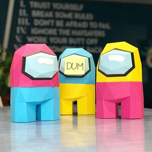 在我们之间太空狼人杀内鬼的手办拼装diy纸模玩具公仔摆件男礼物