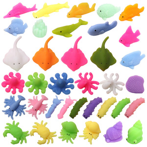 海洋生物捏捏乐儿童手捏海底世界亲子互动动物减压玩具迷你小团子