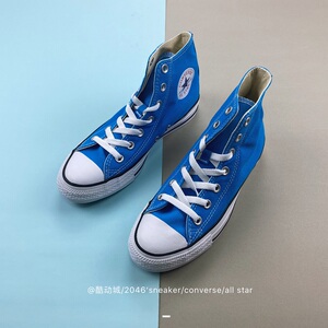 匡威 春季all star季节限定天蓝色高帮经典男女休闲帆布鞋161418c