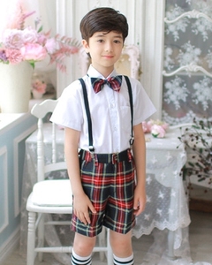 新款 韩国进口正品 儿童男童衬衫裤子领结3件套装1-23号高端