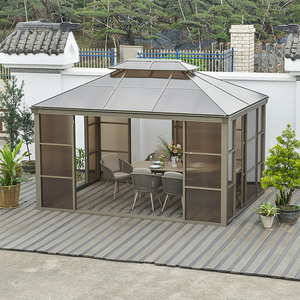 户外庭院花园中式亭子别墅院子四角亭室外防水棚阳光房39人付款2538