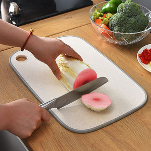 家用厨房切菜板小麦秸秆菜板砧板抗菌防霉塑料案板切水果砧板粘板
