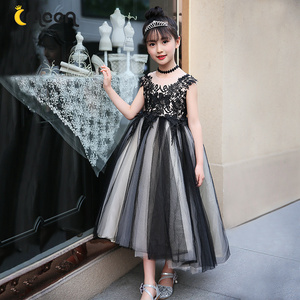 裴佳欣儿童公主晚礼服裙模特走秀演出服女童独唱朗诵