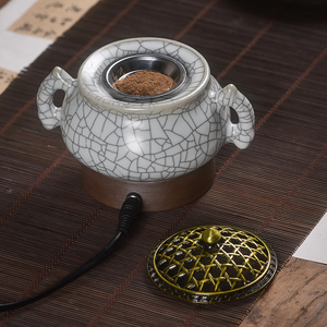 电香炉插电家用陶瓷熏香炉定时调温香道用品净化空气电子香薰炉器