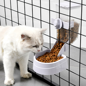 狗狗自动喂食器挂式狗碗盆防打翻悬挂笼子泰迪猫碗猫食盆饮水器