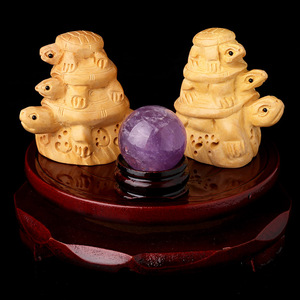 2019年十二生肖属猴人吉祥物龙龟保泰龟鹤年年摆件家里办公室摆设