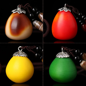 释迦菩提佛心果金包玉吊坠手机链佛灯金灯菩提子彩色果钥匙扣项链