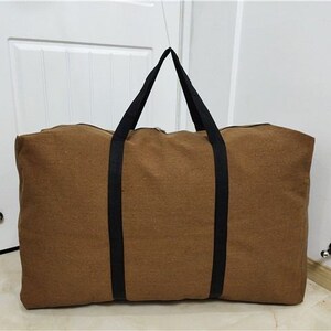 特大号加厚帆布包手提包装被子收纳包打工旅行包行李袋搬家大背包