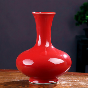 摆件瓷器景德镇中国红