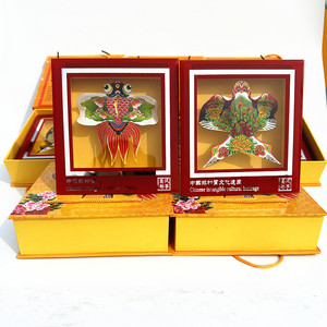潍坊风筝工艺品礼盒特产传统沙燕观赏镜框摆件特色出国礼物纪念品