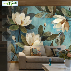 欧式复古油画墙纸客厅卧室电视背景墙壁纸书房无纺布玄关定制壁画