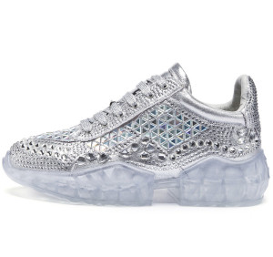 宋茜同款网红水晶鞋女ins水钻老爹鞋2019新款