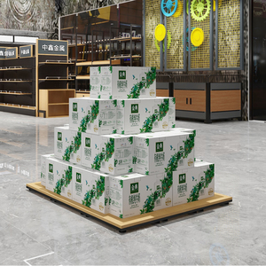超市堆头展示架促销礼品牛奶地堆特价展示台陈列货架假底托盘隔板