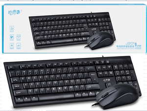 相思豆J201有线键鼠套装USB键盘鼠标套件金正台机电脑笔记本办公