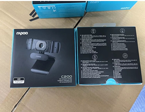 雷柏C200摄像头自动对焦教学720p视频降噪麦克风笔记本电脑台机