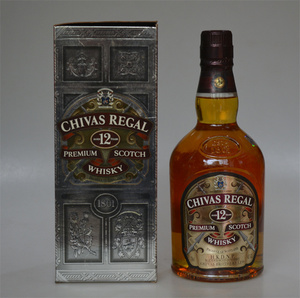 老洋酒收藏2005年芝华士12年苏格兰调和威士忌43度700ml 旧版带盒