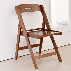实木折叠椅家用便携式儿童写作业靠背小椅子折叠凳办公室简易餐椅