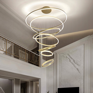 威煌灯饰淘宝轻奢复式楼客厅大吊灯水晶家用圆形2022新款酒店大堂