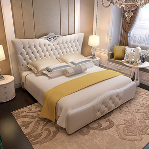 欧式床双人床婚床真皮床结婚床豪华主卧大床现代简约轻奢床简欧床