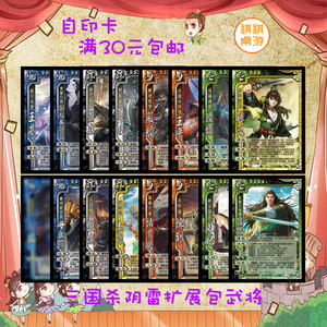自印卡三国武将杀阴雷包武将神话再临诸葛瞻孙亮陆抗袁术张绣严颜
