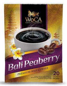 印尼原装进口优选巴厘岛咖啡公豆挂耳咖啡粉20袋*6克阿拉比卡豆