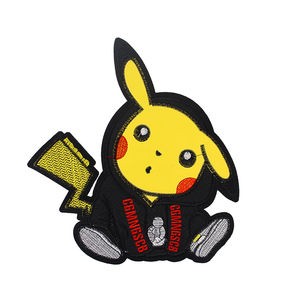 i皮卡丘刺绣可爱上衣包包图案大号布贴i卡通动漫联名棉袄卫衣补丁
