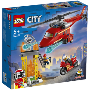 lego乐高消防救援直升机60281城市系列正品专柜行货积木玩具