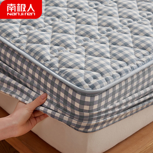 水洗棉夹棉床笠单件加厚磨毛床罩床垫保护罩床单罩套防滑防尘全包