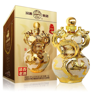 杏花村一坛香清香老酒53度清香型景德镇陶瓷双龙戏珠1.5l限量珍藏
