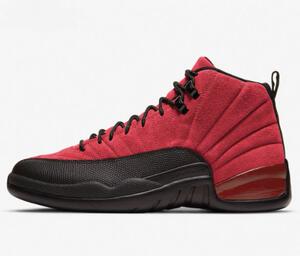 air jordan 12 aj12 反转病倒 黑红麂皮高帮篮球鞋 ct8013-602