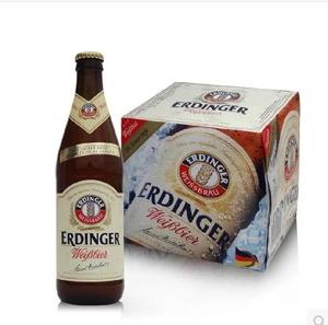 艾丁格小麦白啤酒 ERDINGER德国啤酒 500ml*12瓶