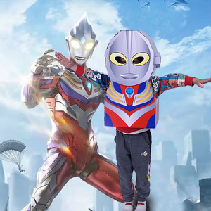 可穿戴纸箱玩具奥特曼diy益智儿童女生6一13双人互动恐龙纸壳玩具