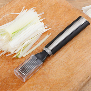 划葱丝刀不锈钢切葱器刮擦切细丝碎大葱插丝工具创意厨房切葱丝器