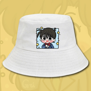名侦探柯南q版日系动漫卡通表情包渔夫帽夏季男女时尚潮流遮阳帽