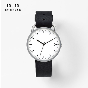 日本佐藤大nendo设计10:10 手表男女真皮时尚防水石英腕表