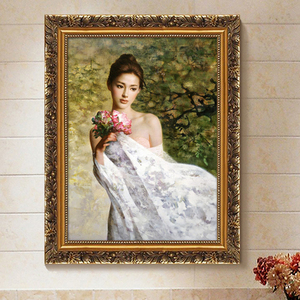 欧式玄关卧室装饰画浴室挂画美女人物画ktv酒店美容院人体墙壁画
